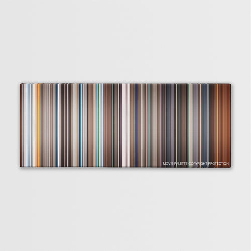 Stay color palette canvas print: thousands of thin vertical stripes of color