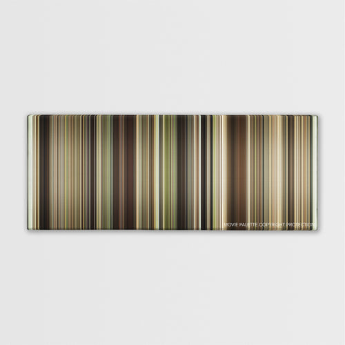 Chariots of Fire color palette canvas print: thousands of thin vertical stripes of color