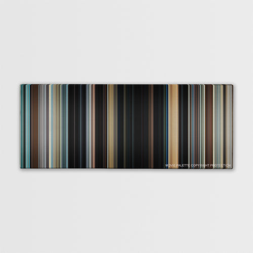 Dirty Harry color palette canvas print: thousands of thin vertical stripes of color
