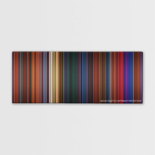 Peter Pan color palette canvas print: thousands of thin vertical stripes of color