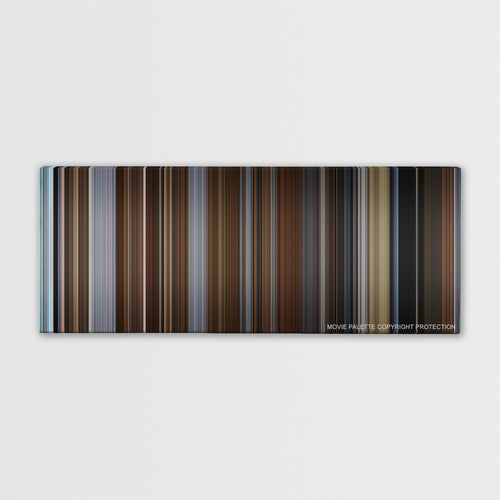 Molly's Game color palette canvas print: thousands of thin vertical stripes of color