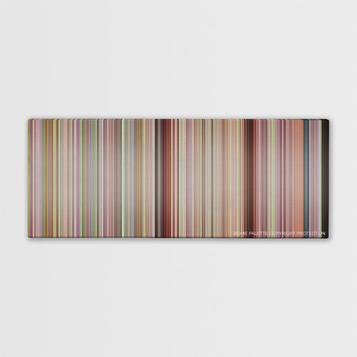 Bend It Like Beckham color palette canvas print: thousands of thin vertical stripes of color