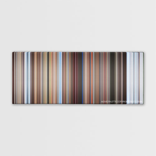 Better Off Dead... color palette canvas print: thousands of thin vertical stripes of color