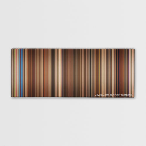 The Pink Panther color palette canvas print: thousands of thin vertical stripes of color
