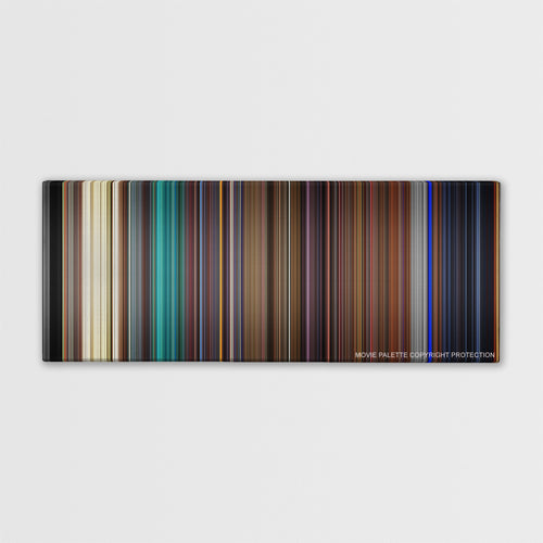 Kill Bill: Vol. 1 color palette canvas print: thousands of thin vertical stripes of color