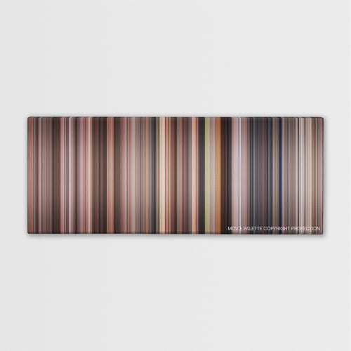 Benny & Joon color palette canvas print: thousands of thin vertical stripes of color