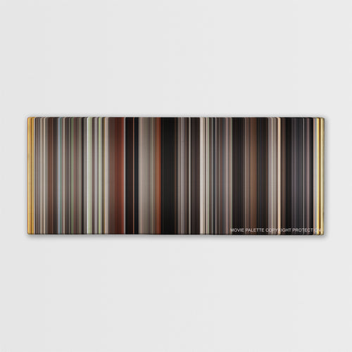 Memories of Murder color palette canvas print: thousands of thin vertical stripes of color
