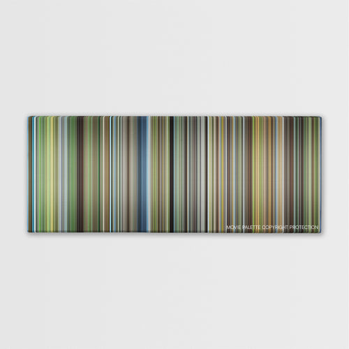 The New World color palette canvas print: thousands of thin vertical stripes of color