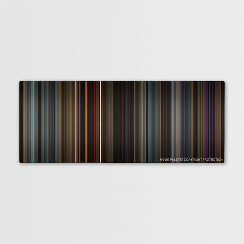 Doctor Strange color palette canvas print: thousands of thin vertical stripes of color