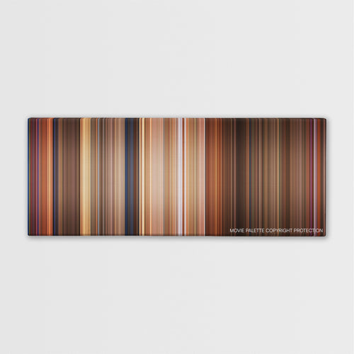 The Birdcage color palette canvas print: thousands of thin vertical stripes of color