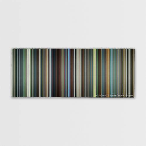 Snowden color palette canvas print: thousands of thin vertical stripes of color