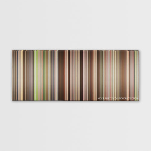 A League of Their Own color palette canvas print: thousands of thin vertical stripes of color
