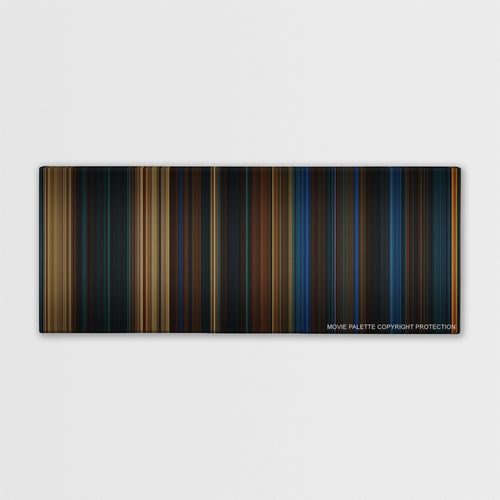 Pan's Labyrinth color palette canvas print: thousands of thin vertical stripes of color