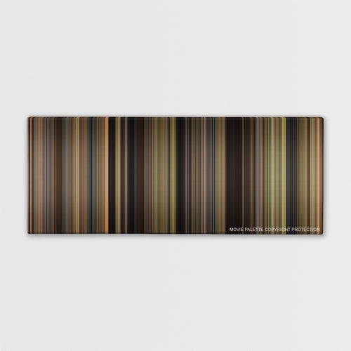 We Bought a Zoo color palette canvas print: thousands of thin vertical stripes of color