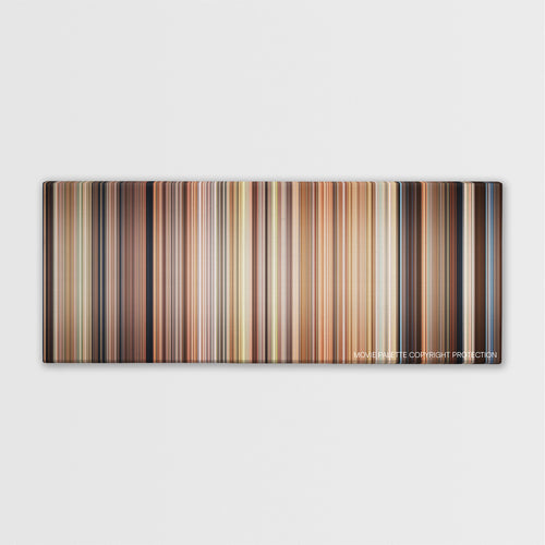 The Parent Trap color palette canvas print: thousands of thin vertical stripes of color