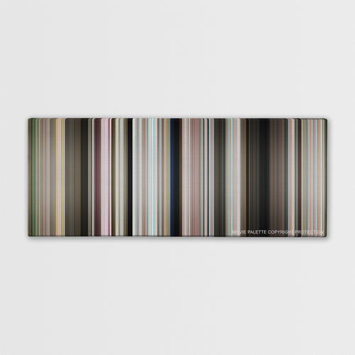 The Way, Way Back color palette canvas print: thousands of thin vertical stripes of color