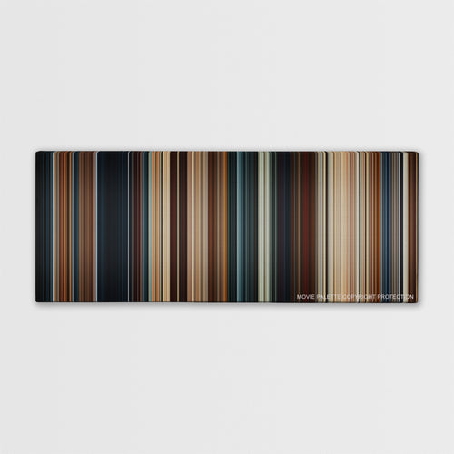 Thor color palette canvas print: thousands of thin vertical stripes of color
