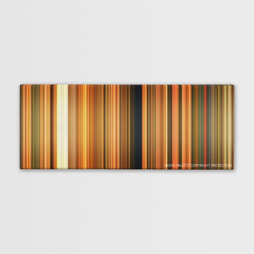 Curse of the Golden Flower color palette canvas print: thousands of thin vertical stripes of color