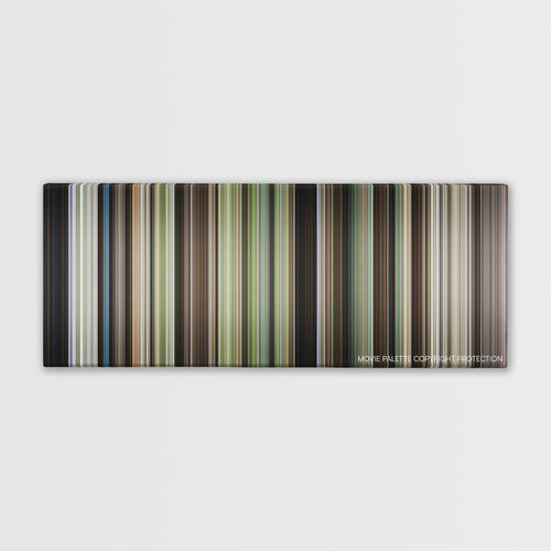 Robin Hood: Prince of Thieves color palette canvas print: thousands of thin vertical stripes of color