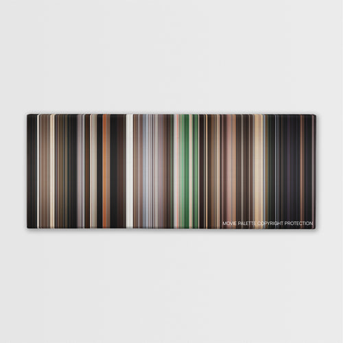 The Disaster Artist color palette canvas print: thousands of thin vertical stripes of color