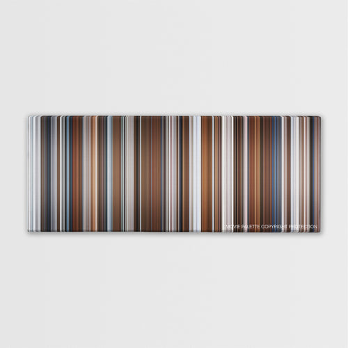 Grumpy Old Men color palette canvas print: thousands of thin vertical stripes of color