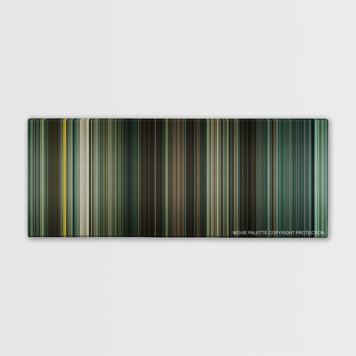 Children of Men color palette canvas print: thousands of thin vertical stripes of color