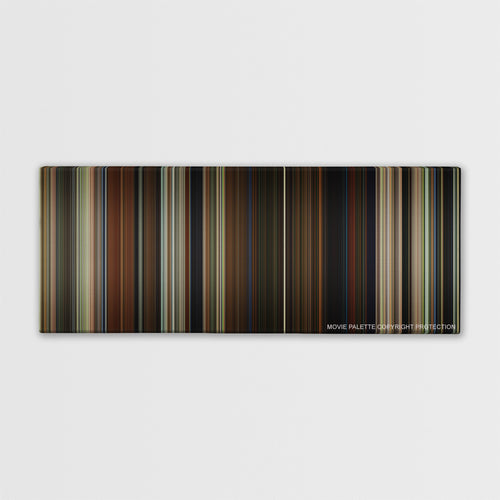 Parasite color palette canvas print: thousands of thin vertical stripes of color