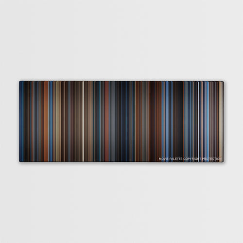 Captain America: The First Avenger color palette canvas print: thousands of thin vertical stripes of color