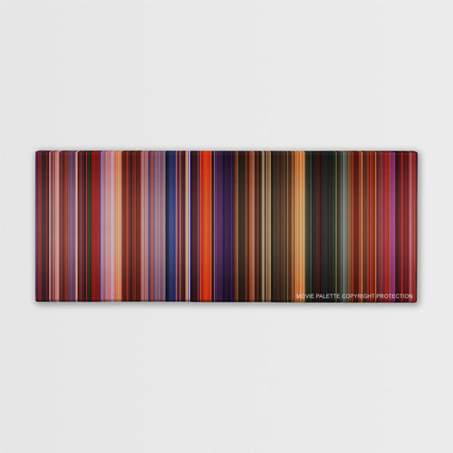 Treasure Planet color palette canvas print: thousands of thin vertical stripes of color