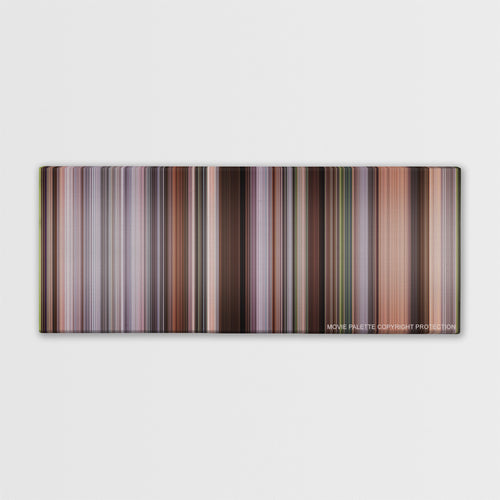 The Intern color palette canvas print: thousands of thin vertical stripes of color