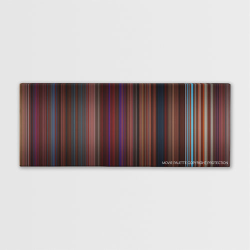 Burlesque color palette canvas print: thousands of thin vertical stripes of color