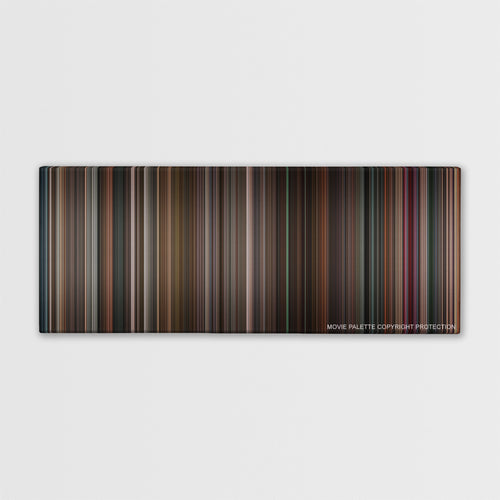 Black Swan color palette canvas print: thousands of thin vertical stripes of color