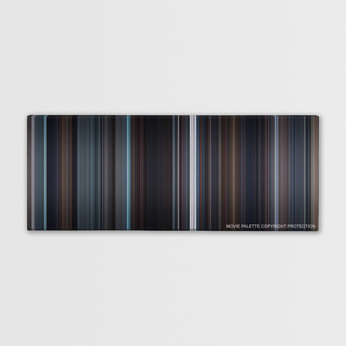 The King's Speech color palette canvas print: thousands of thin vertical stripes of color