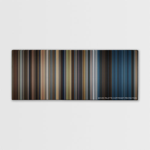 The Equalizer 2 color palette canvas print: thousands of thin vertical stripes of color