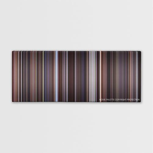 The Thomas Crown Affair color palette canvas print: thousands of thin vertical stripes of color