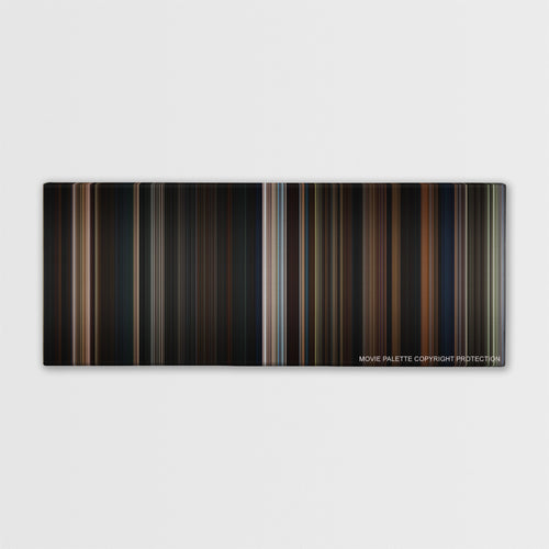The Count of Monte Cristo color palette canvas print: thousands of thin vertical stripes of color