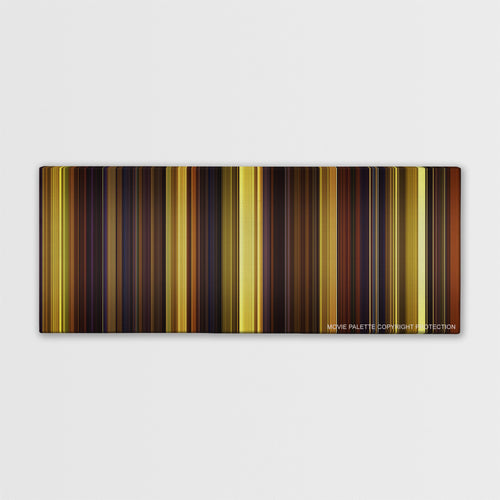 Magic Mike color palette canvas print: thousands of thin vertical stripes of color