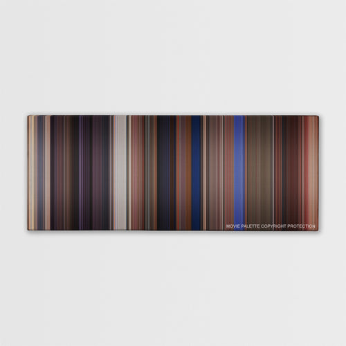 Chasing Amy color palette canvas print: thousands of thin vertical stripes of color