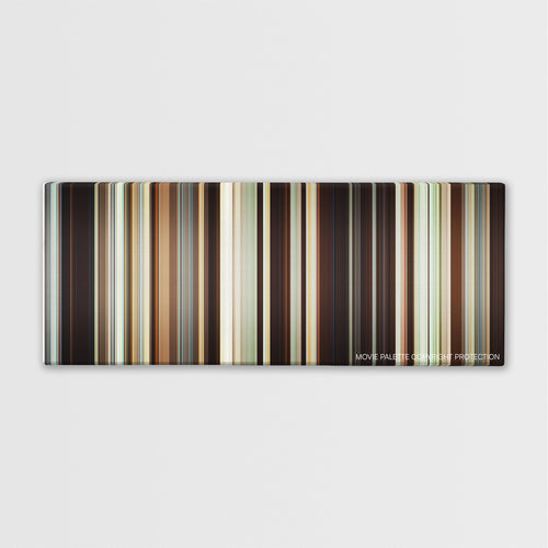 Portrait of a Lady on Fire color palette canvas print: thousands of thin vertical stripes of color