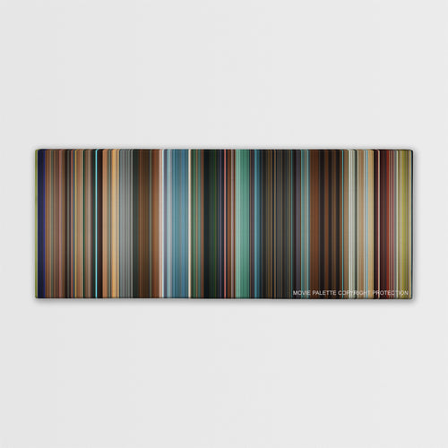 Pixels color palette canvas print: thousands of thin vertical stripes of color