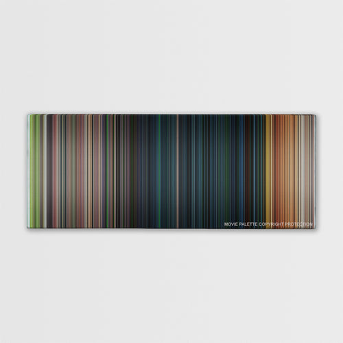 Snakes on a Plane color palette canvas print: thousands of thin vertical stripes of color