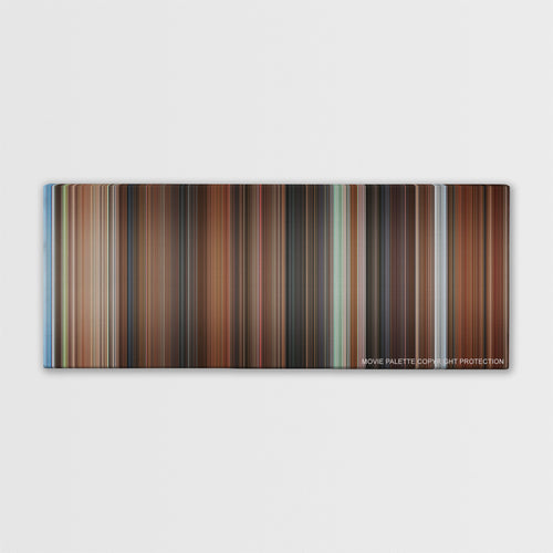 Mr. Deeds color palette canvas print: thousands of thin vertical stripes of color