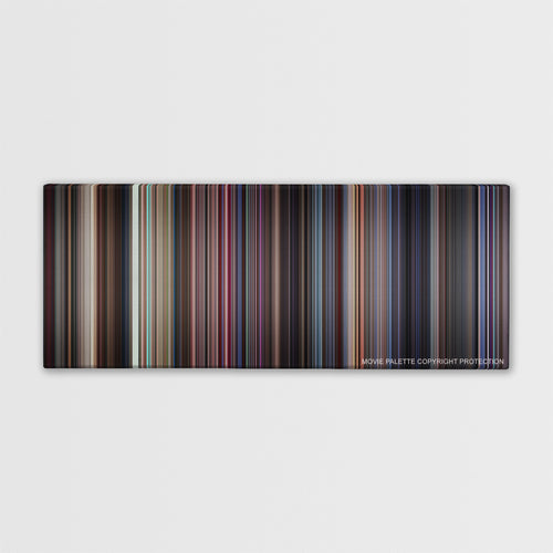 Boogie Nights color palette canvas print: thousands of thin vertical stripes of color