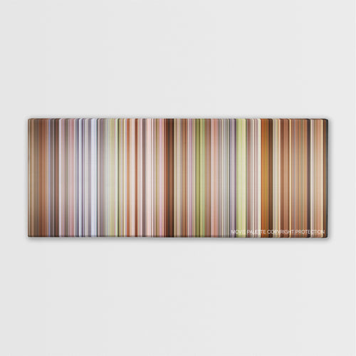 A Room with a View color palette canvas print: thousands of thin vertical stripes of color