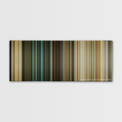 The Last Stand color palette canvas print: thousands of thin vertical stripes of color