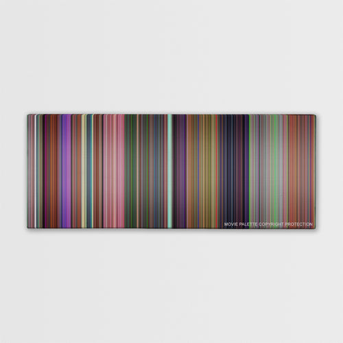 Alice in Wonderland color palette canvas print: thousands of thin vertical stripes of color