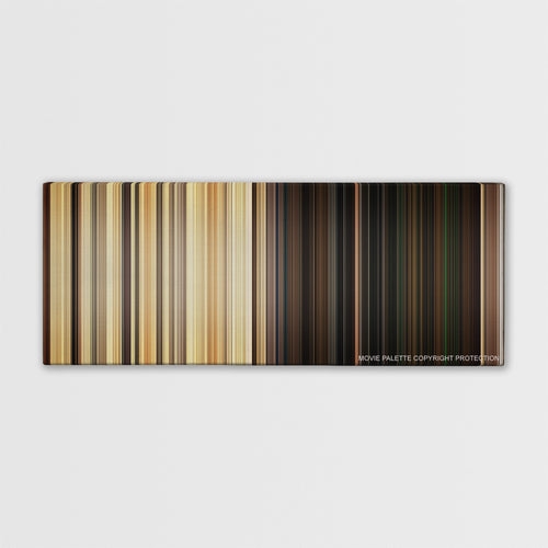 Green Zone color palette canvas print: thousands of thin vertical stripes of color