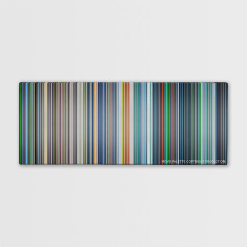 Ghost in the Shell color palette canvas print: thousands of thin vertical stripes of color