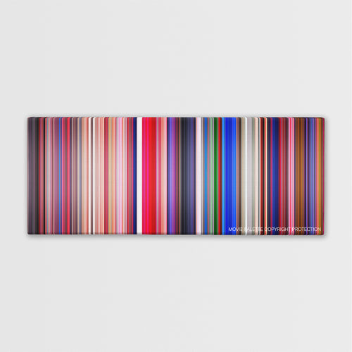 Suspiria color palette canvas print: thousands of thin vertical stripes of color