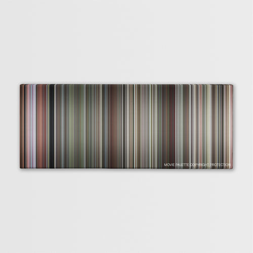 Smokey and the Bandit color palette canvas print: thousands of thin vertical stripes of color